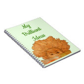 あなたの華麗なアイディアの女の子の読書のためのノート ノートブック (右側)