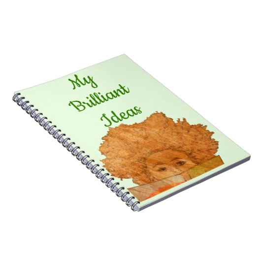 あなたの華麗なアイディアの女の子の読書のためのノート ノートブック (右側)