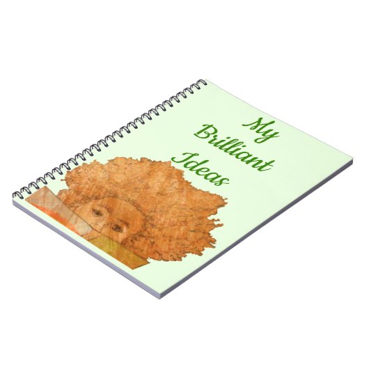 あなたの華麗なアイディアの女の子の読書のためのノート ノートブック (左側)