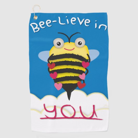 あなたの蜂Lieve ゴルフタオル (正面)