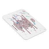 あなたの血液、あなたの人生7 cm x 10 cmフレキシブル磁石 マグネット (右側)