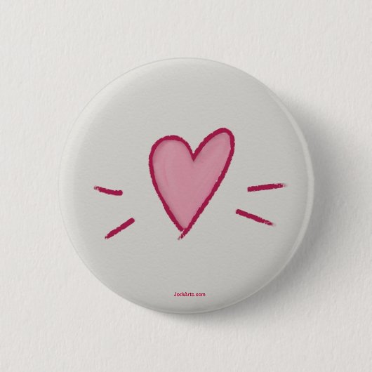 あなたの袖のあなたのハートを身に着けて下さい 缶バッジ (正面)