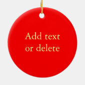 あなたの装飾的なモノグラムを作成して下さい セラミックオーナメント (裏面)