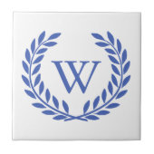 あなたの装飾的なリースのモノグラムを作成して下さい タイル (正面)