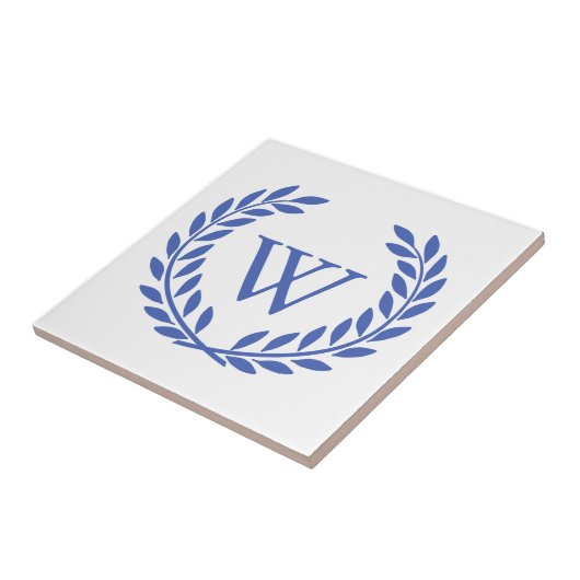 あなたの装飾的なリースのモノグラムを作成して下さい タイル (側面)