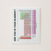 あなたの要素にありますか。 周期表のユーモア ジグソーパズル (縦)