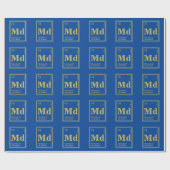 あなたの要素! 名前をカスタムするの周期表 ラッピングペーパー (フラット)