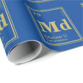 あなたの要素! 名前をカスタムするの周期表 ラッピングペーパー (ロールコーナー)