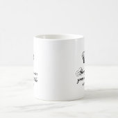あなたの見えない王冠、単語の芸術のデザインを常に身に着けて下さい コーヒーマグカップ (中央)