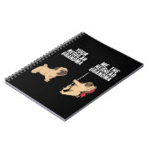 あなたの規則的な祖母を私に赤毛のおばあちゃんパグ ノートブック (左側)