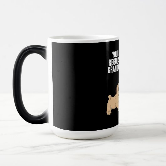 あなたの規則的な祖母を私に赤毛のおばあちゃんパグ モーフィングマグカップ (左)