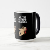 あなたの規則的な祖母を私に赤毛のおばあちゃんパグ モーフィングマグカップ (正面右)