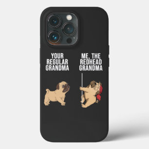 あなたの規則的な祖母を私に赤毛のおばあちゃんパグ iPhone 13 PROケース
