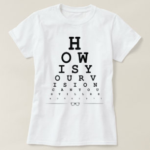 あなたの視野-視力検査表--がいかにあるか Tシャツ