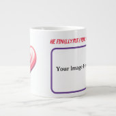 あなたの親しいパートナーのための素敵なマグカップ ジャンボコーヒーマグカップ (正面)