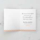 あなたの親切は心地よい悔やみや弔慰感謝していだ カード (内部)