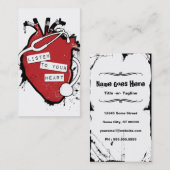 あなたの解剖ハートに聞いて下さい 名刺 (正面/裏面)