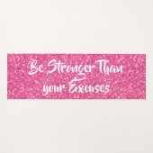 あなたの言い訳のピンクの続編よりも強く ヨガマット (正面(横))