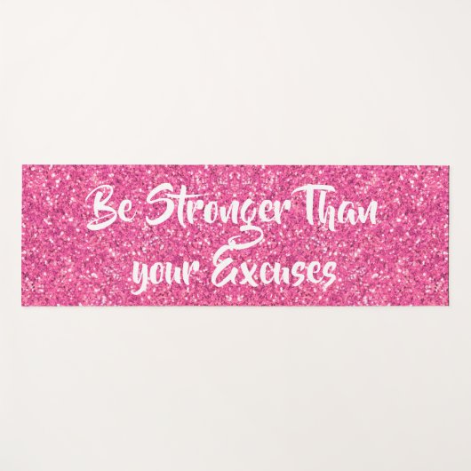 あなたの言い訳のピンクの続編よりも強く ヨガマット (正面(横))