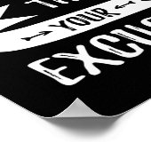 あなたの言い訳より強いフィットネスジム ポスター (角)