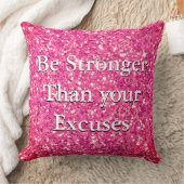 あなたの言い訳より強くピンクの続編が投げる クッション (ブランケット)