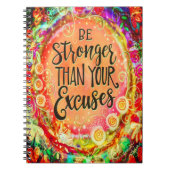 あなたの言い訳より強カラフルい ノートブック (正面)