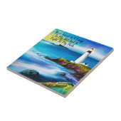 あなたの言葉はランプの詩篇119:105聖書の引用文 タイル (側面)