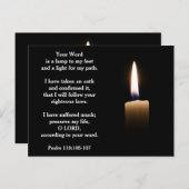 あなたの言葉は私の足へのランプ119:105-107 ポストカード (正面/裏面)