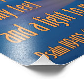 あなたの言葉は軽い詩篇である119:105聖書の聖句 フォトプリント            (角)