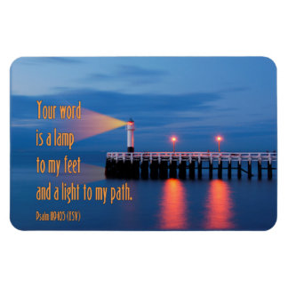 あなたの言葉は軽い詩篇である119:105聖書の聖句 マグネット