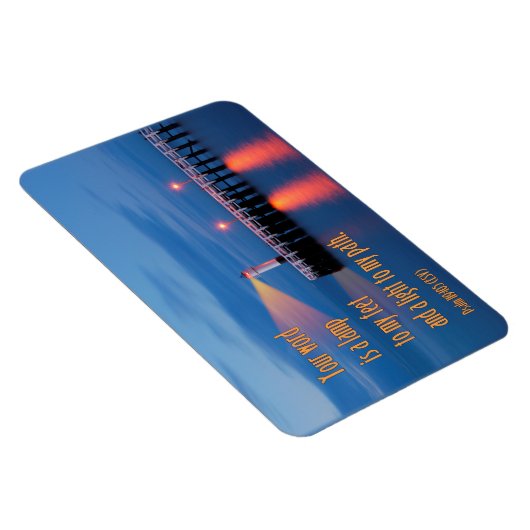 あなたの言葉は軽い詩篇である119:105聖書の聖句 マグネット (右側)