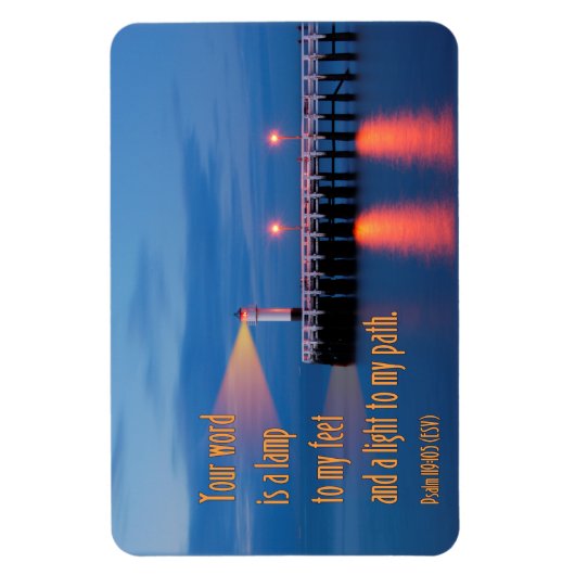 あなたの言葉は軽い詩篇である119:105聖書の聖句 マグネット (縦)
