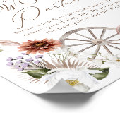 あなたの言葉を見るパートナー野生の西部の赤ちゃんシャワー ポスター (角)