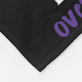 あなたの言葉態度アクション紫リボン過剰摂取 フリースブランケット (角)