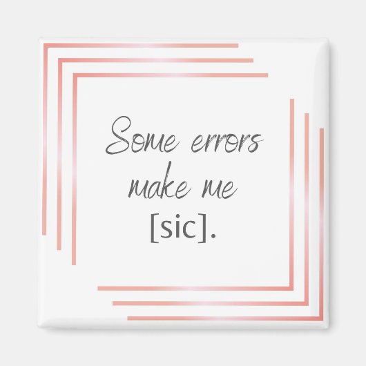 あなたの言語の恋人のためのシックお気に入りのマグネット マグネット (正面)