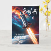 あなたの試験で幸運を吹き飛ばすGCSE ALevel SAT カード (黄色い花)