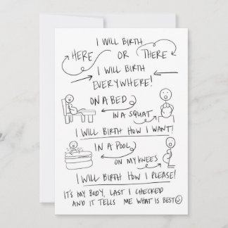 あなたの誕生あなたの方法挨拶状 サンキューカード