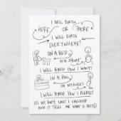 あなたの誕生あなたの方法挨拶状 サンキューカード (正面)