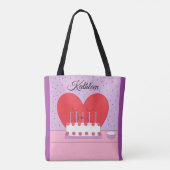 あなたの誕生日おめでとう、私の心からあなたの心へ トートバッグ (裏面)