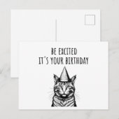 あなたの誕生日おもしろい ポストカード (正面/裏面)