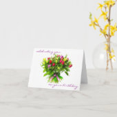 あなたの誕生日およびあなたを祝うこと カード (黄色い花)