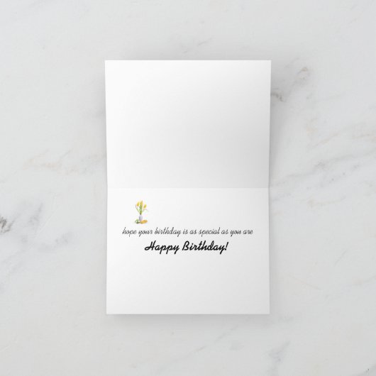 あなたの誕生日およびあなたを祝うこと カード (内部)