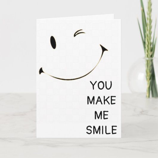 あなたの誕生日があなたの顔に*スマイル*を置くことを願う カード (正面)