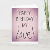 あなたの誕生日があなたの願いすべてとなりますように カード (正面)