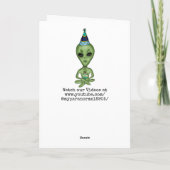 あなたの誕生日がこの世の外に!エイリアンプリン カード (裏面)