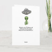 あなたの誕生日がこの世の外に!エイリアンプリン カード (裏面)