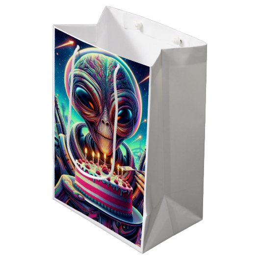 あなたの誕生日がこの世界から |エイリアン ミディアムペーパーバッグ (正面アングル)