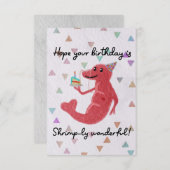 あなたの誕生日がエビのように素晴らしいことを願う！誕生田 (正面/裏面)