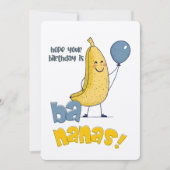 あなたの誕生日がバナナだ! | むき出しの日 招待状 (正面)