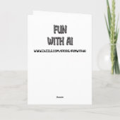 あなたの誕生日がパーフェクトであることを願う!タイガーをテーマにした カード (裏面)